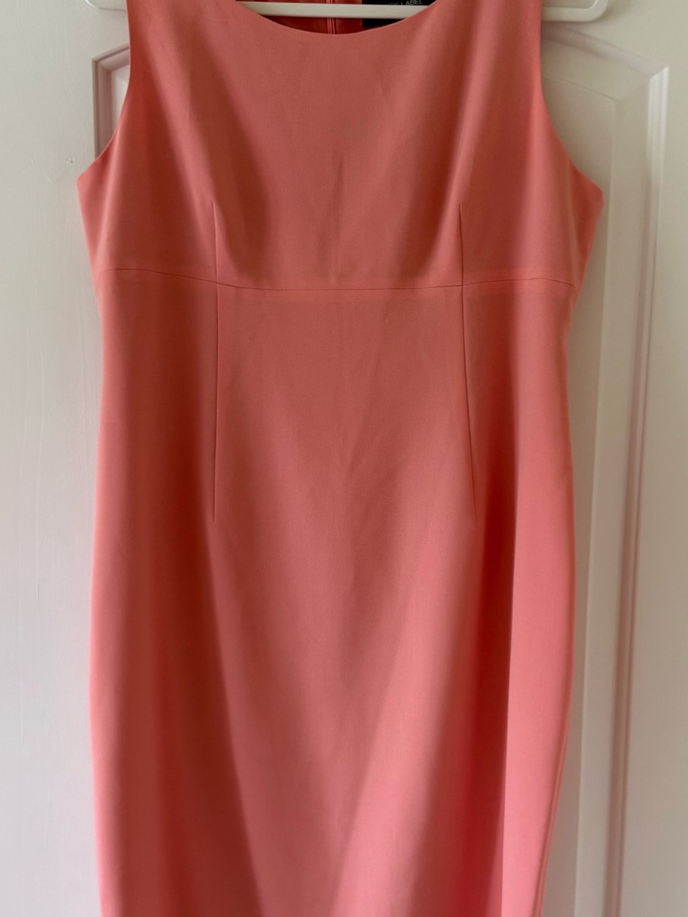 Black Label by Evan Piccone Peach Sleeveless Shift Dress